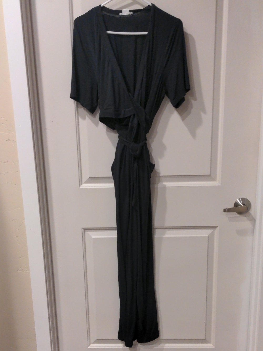 Ingrid & Isabel Black Maternity Wrap Jumpsuit